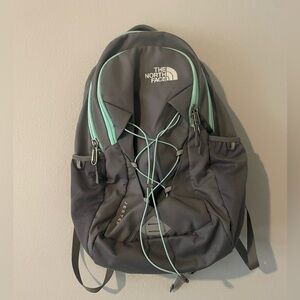 The North Face Gray and Mint Jester Backpack